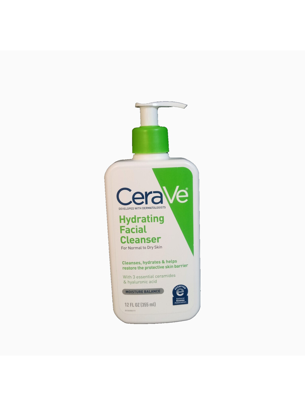CeraVe Hydrating Facial Cleanser Moisture Balance 12 Oz Normal Dry Skin Restores